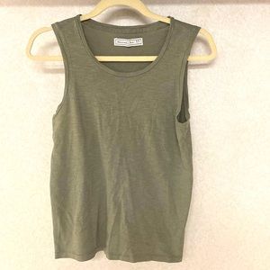 EUC; sage green; Abercrombie & fitch tank top; extra small